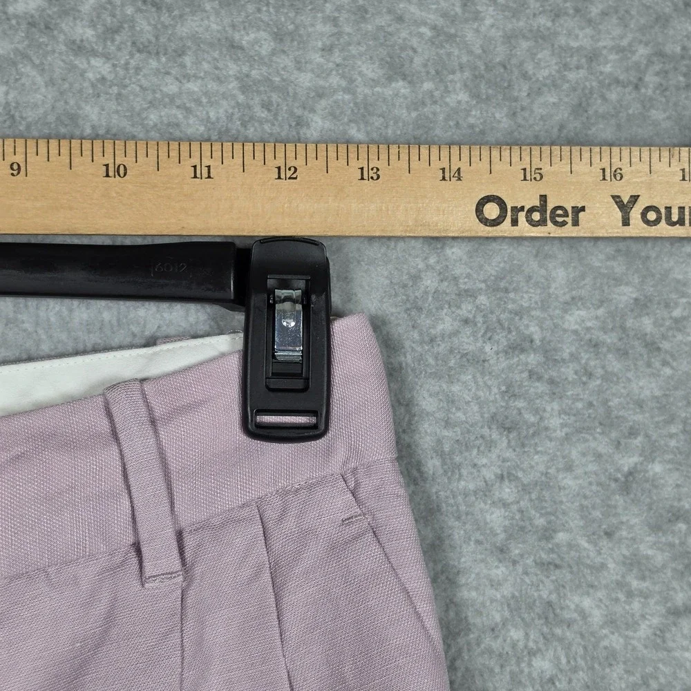 Wilfred Pants Womens Size 4 Lilac The Effortless Pant Cropped Linen Blend Relaxe